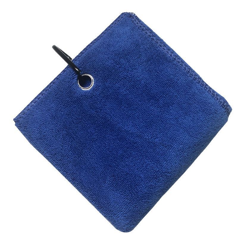 KTX-315539 Microfiber Golf Towel with Quick-Dry Hook - 40x40 cm, Absorbs Water in 21-25 Seconds