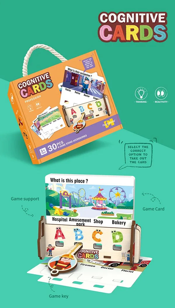 KTX-315795 Interactive Wooden Educational Toy Set for Kids – Enhance Thinking and Observation Skills