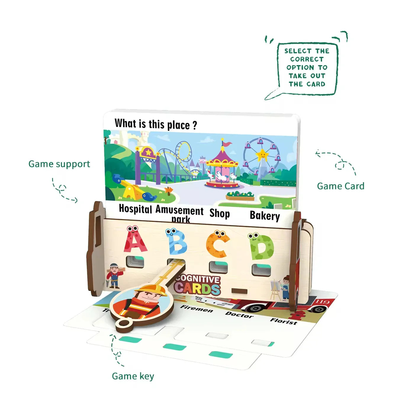 KTX-315795 Interactive Wooden Educational Toy Set for Kids – Enhance Thinking and Observation Skills