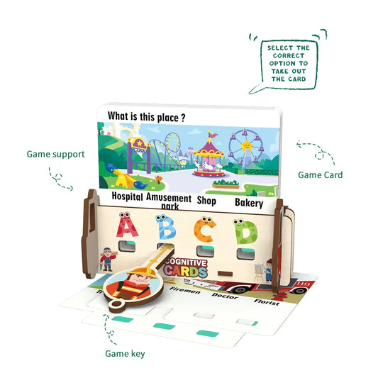 KTX-315795 Interactive Wooden Educational Toy Set for Kids – Enhance Thinking and Observation Skills