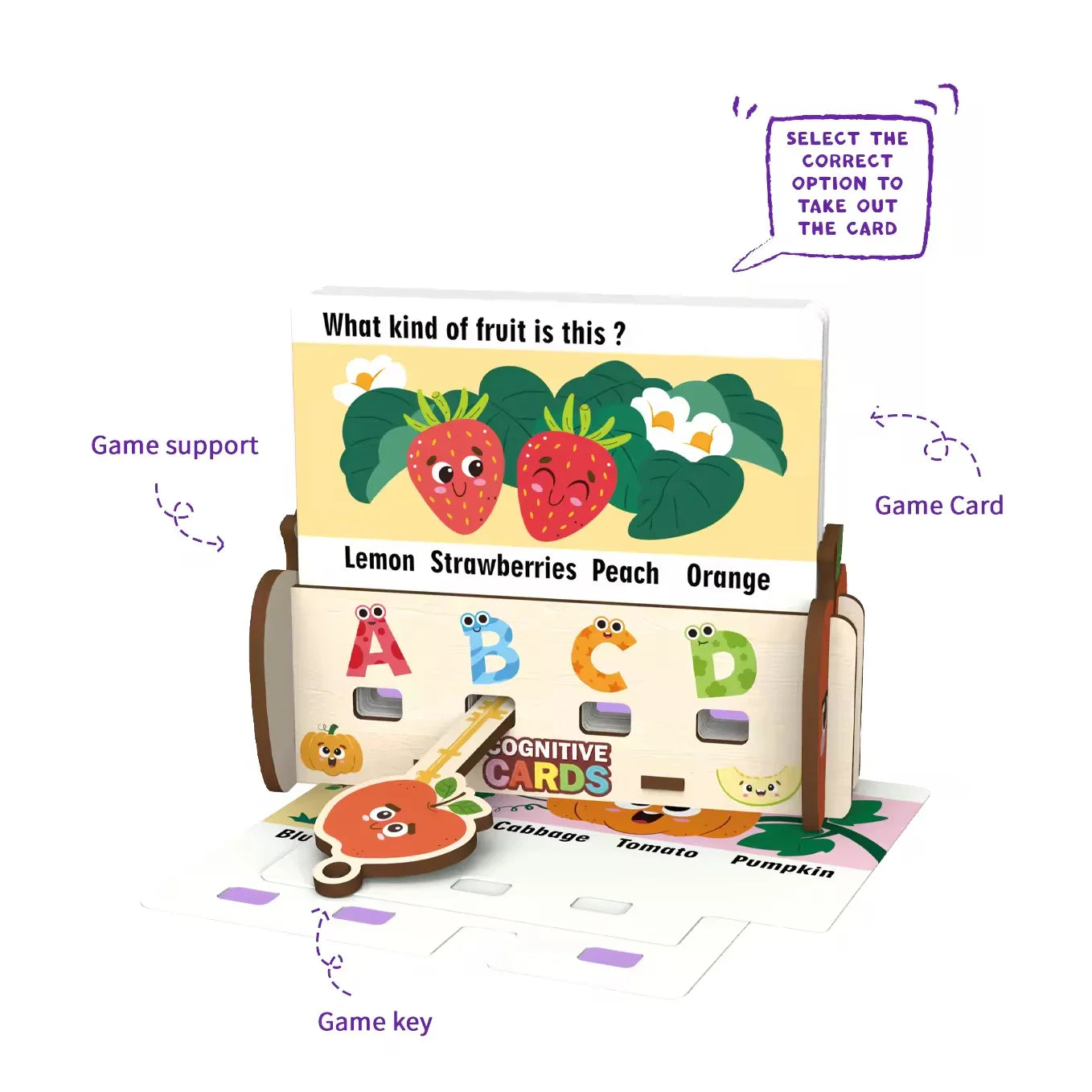 KTX-315795 Interactive Wooden Educational Toy Set for Kids – Enhance Thinking and Observation Skills