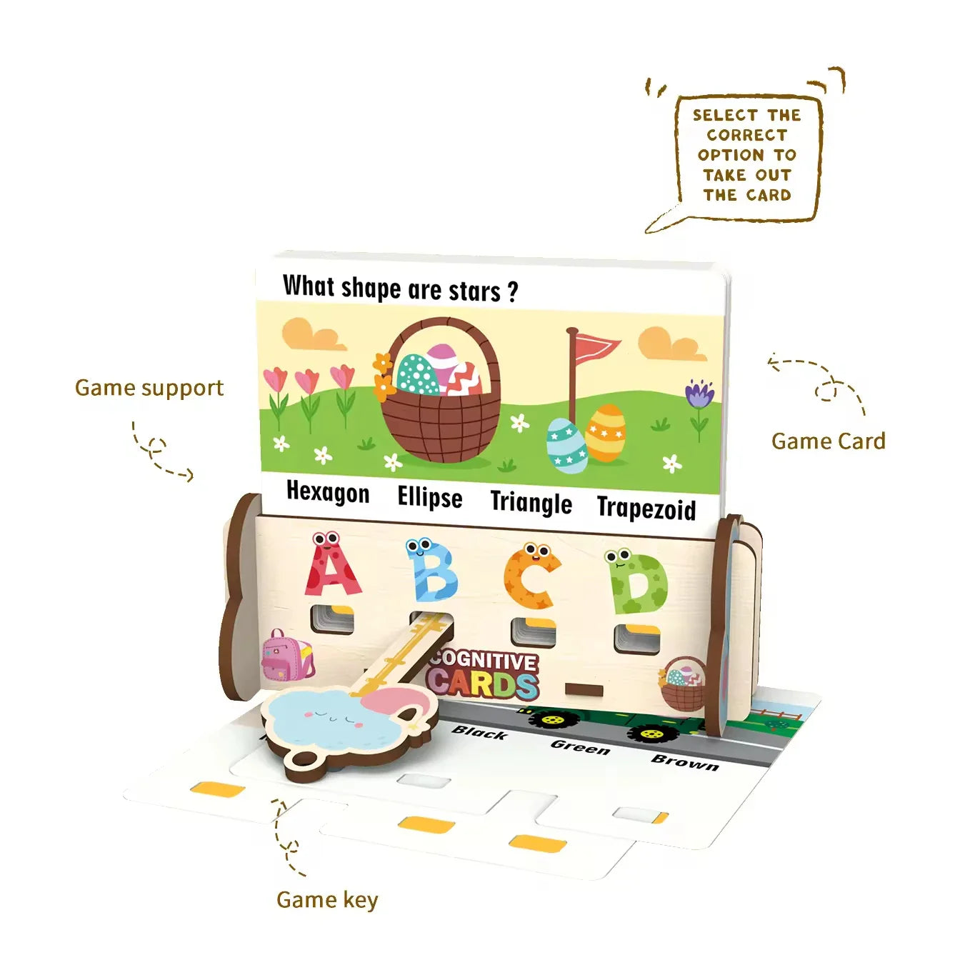 KTX-315795 Interactive Wooden Educational Toy Set for Kids – Enhance Thinking and Observation Skills