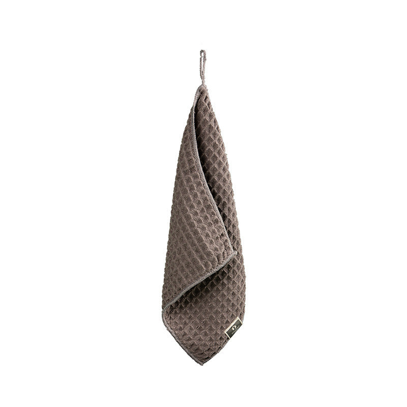 KTX-317843 Ultra-Fine Waffle Microfiber Towel - Soft, Non-Lint Skin-Friendly Fabric in Multiple Colors