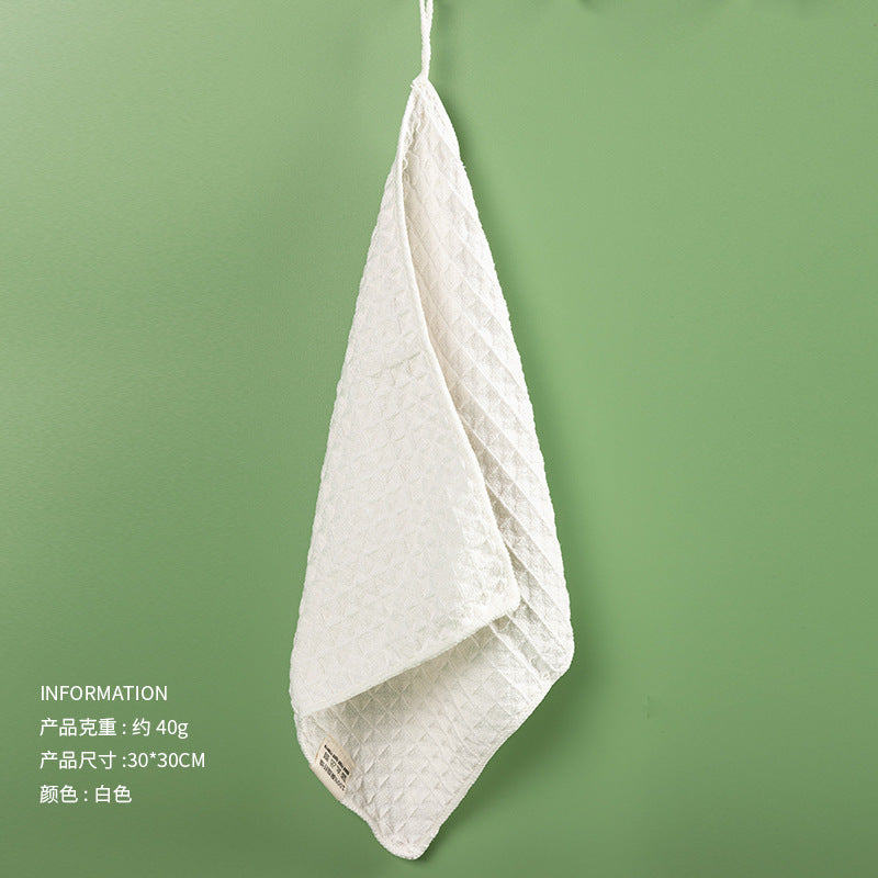 KTX-317843 Ultra-Fine Waffle Microfiber Towel - Soft, Non-Lint Skin-Friendly Fabric in Multiple Colors