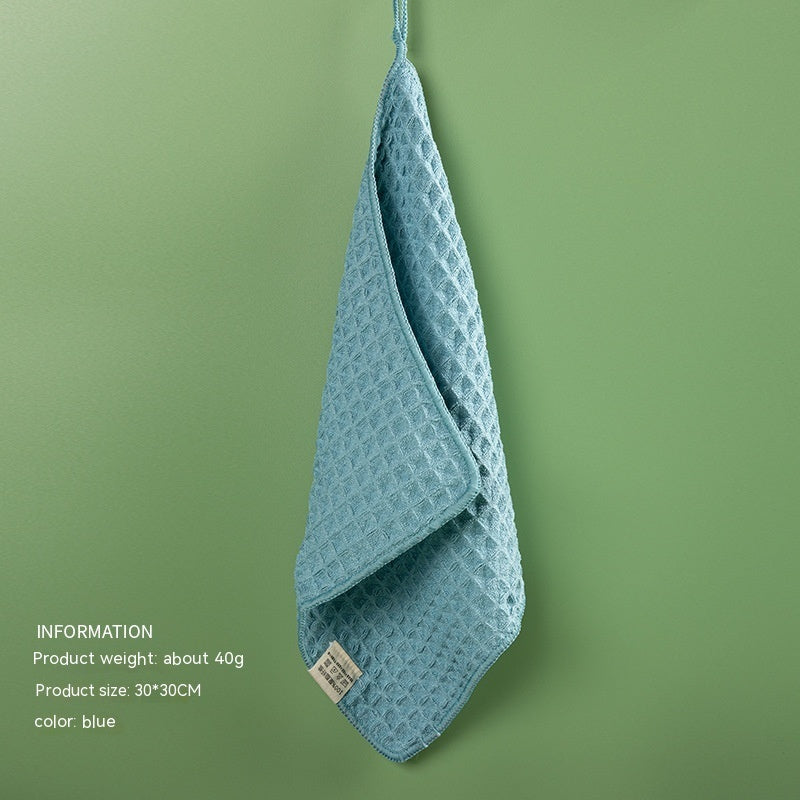 KTX-317843 Ultra-Fine Waffle Microfiber Towel - Soft, Non-Lint Skin-Friendly Fabric in Multiple Colors