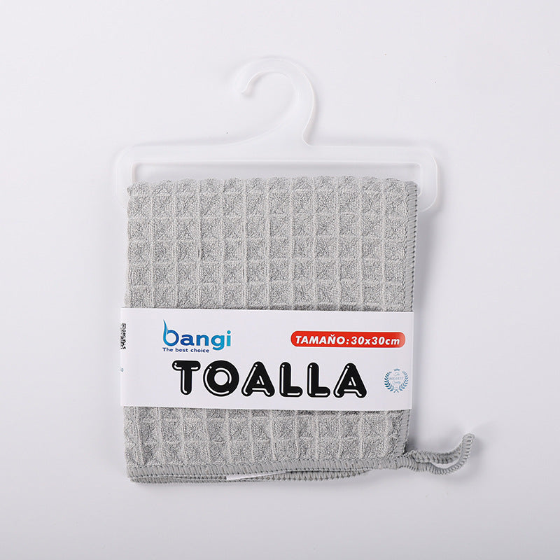 KTX-317843 Ultra-Fine Waffle Microfiber Towel - Soft, Non-Lint Skin-Friendly Fabric in Multiple Colors