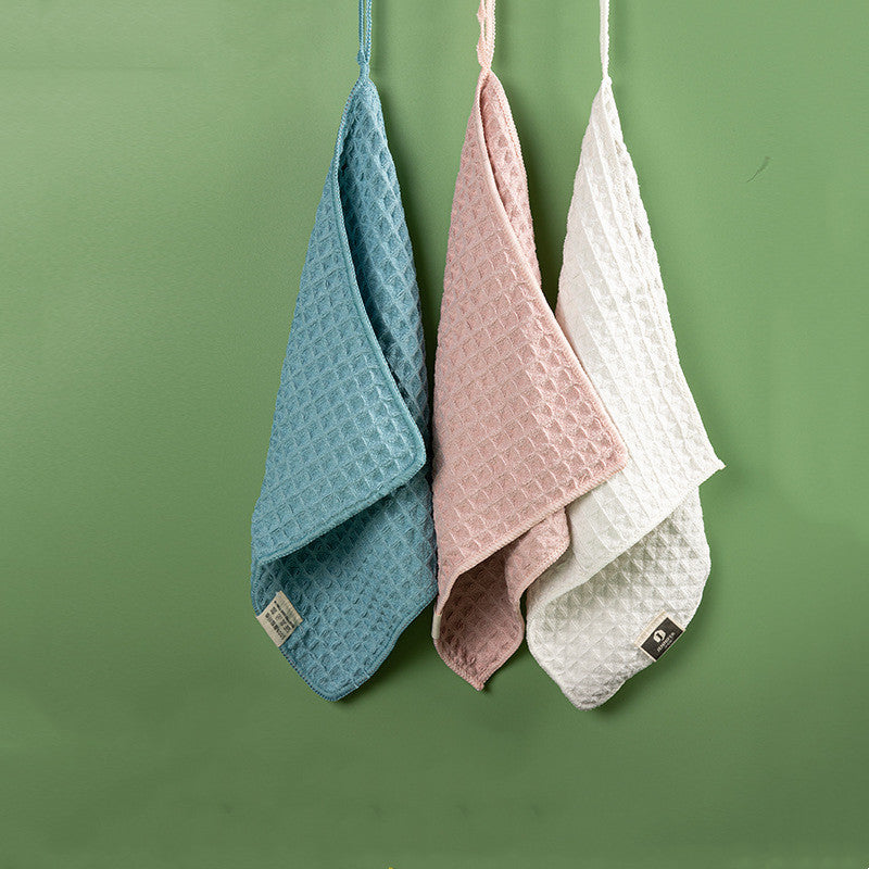 KTX-317843 Ultra-Fine Waffle Microfiber Towel - Soft, Non-Lint Skin-Friendly Fabric in Multiple Colors