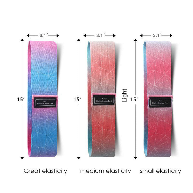 KTX-318099 Gradually Changing Polyester Cotton Yoga Pull Belt for Core Strength and Muscle Development