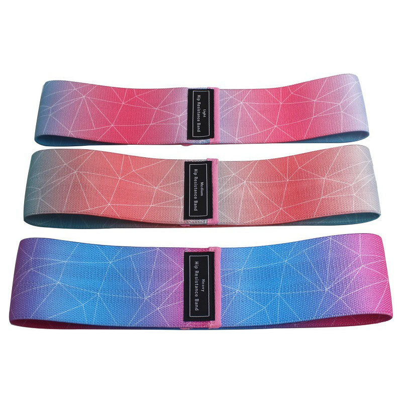 KTX-318099 Gradually Changing Polyester Cotton Yoga Pull Belt for Core Strength and Muscle Development