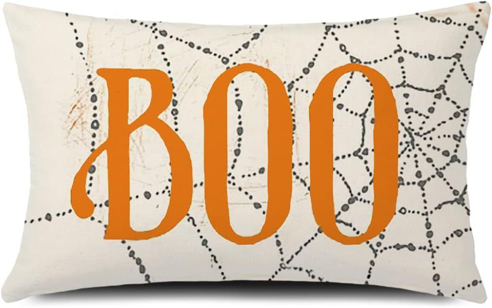 KTX-318227 Halloween Cartoon Pattern Printed Pillowcase for Home Decoration, 30x50cm, Single & Double-Sided Options