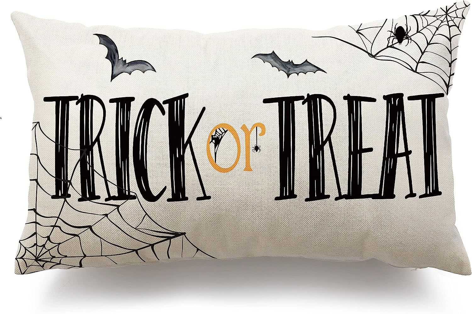 KTX-318227 Halloween Cartoon Pattern Printed Pillowcase for Home Decoration, 30x50cm, Single & Double-Sided Options