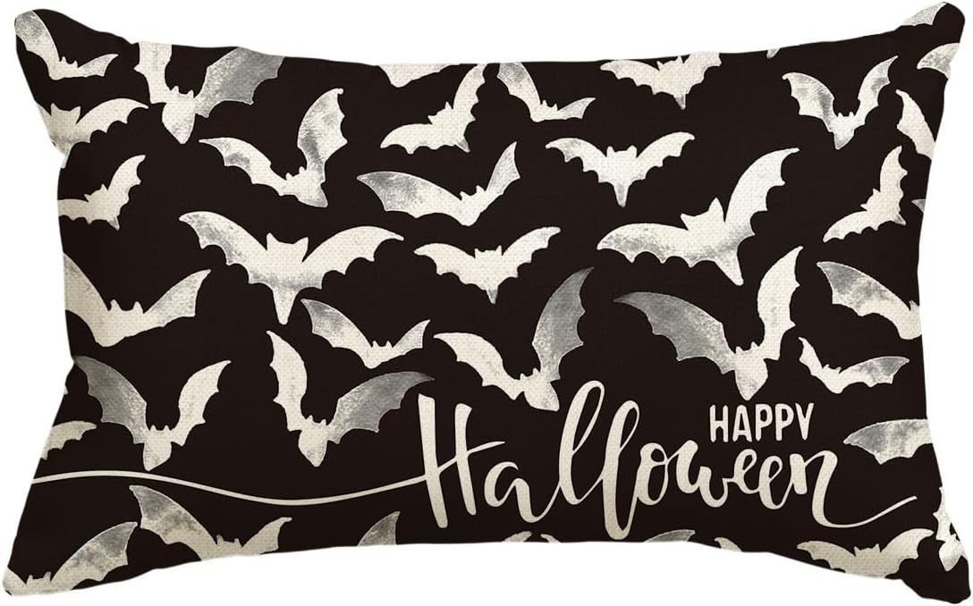 KTX-318227 Halloween Cartoon Pattern Printed Pillowcase for Home Decoration, 30x50cm, Single & Double-Sided Options