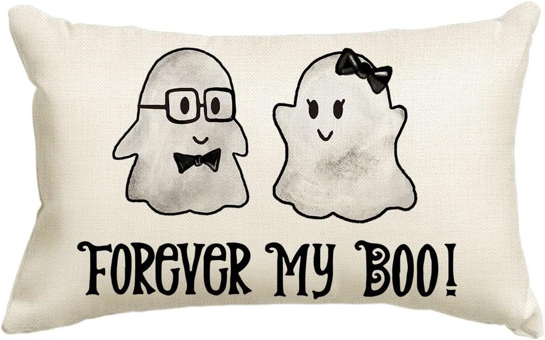 KTX-318227 Halloween Cartoon Pattern Printed Pillowcase for Home Decoration, 30x50cm, Single & Double-Sided Options