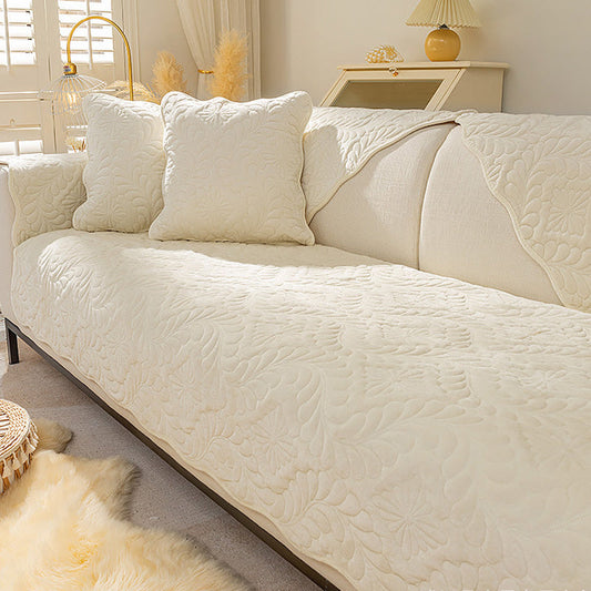 KTX-318227 Modern Minimalist Nordic Winter Plush Sofa Cushion - Multiple Sizes & Colors Available