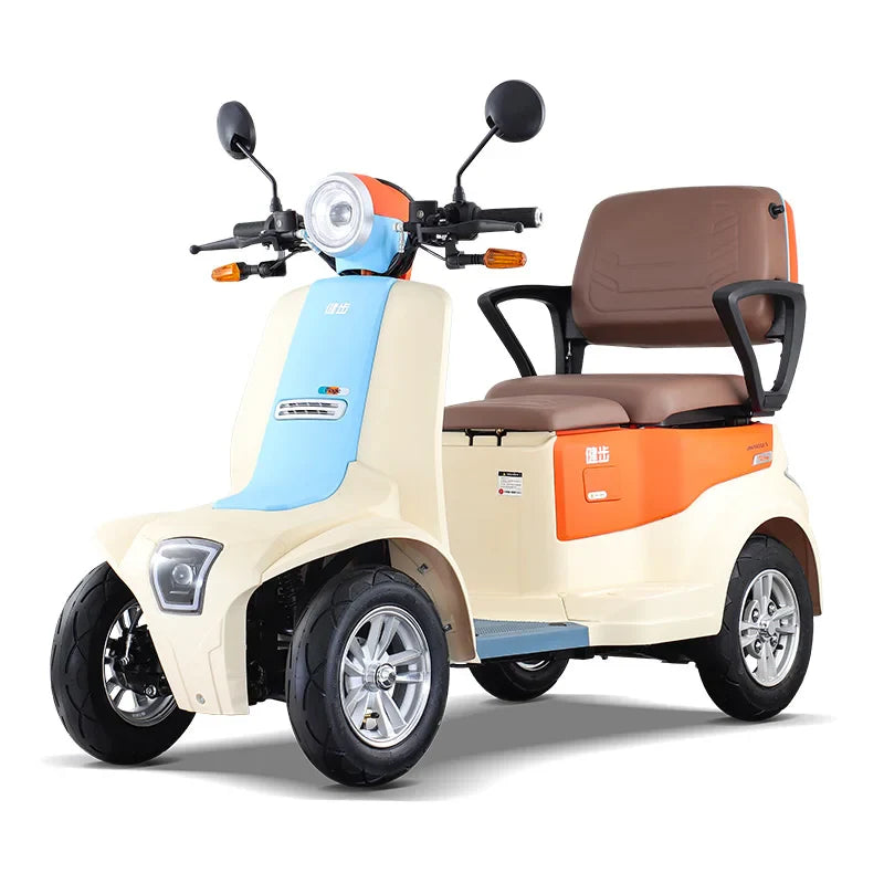 KTX-318291 1000W Long Range 4 Wheel Electric Scooter for Adults - 2 Passenger, Max Speed 30km/h, 40-60km Range