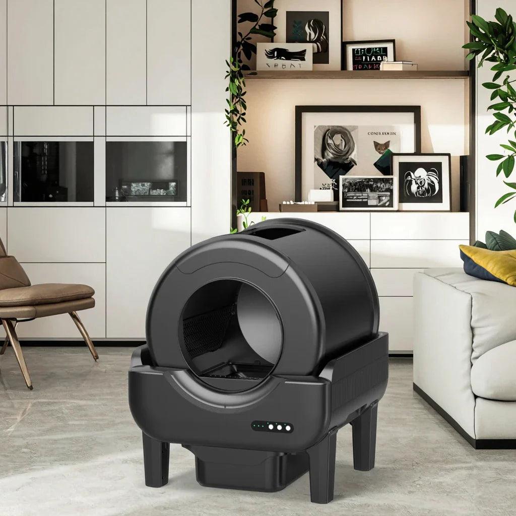 KTX-318867 WIFI Automatic Smart Cat Litter Box with 65L Enclosed Fresh Air Tray