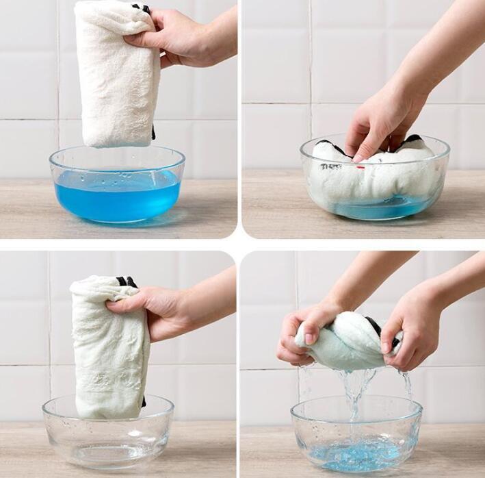 KTX-318995 Soft Coral Fleece Embroidered Hair Dryer Cap for Effortless Drying and Comfortable Use