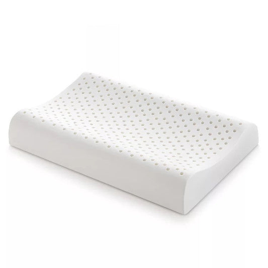 KTX-319251 Natural Latex Adult Pillow - Baby Shaped, White, Dimensions 50x30x7-9cm, 60x40x10-12cm, 60x37x11-13cm
