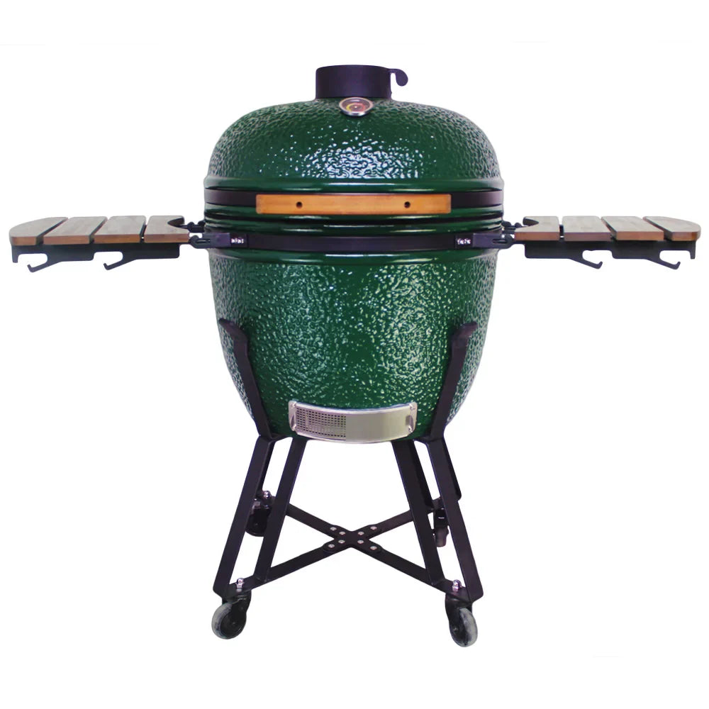 KTX-320083 Large 23.5 Inch Ceramic Charcoal Kamado Grill for Outdoor BBQ and Smoking
