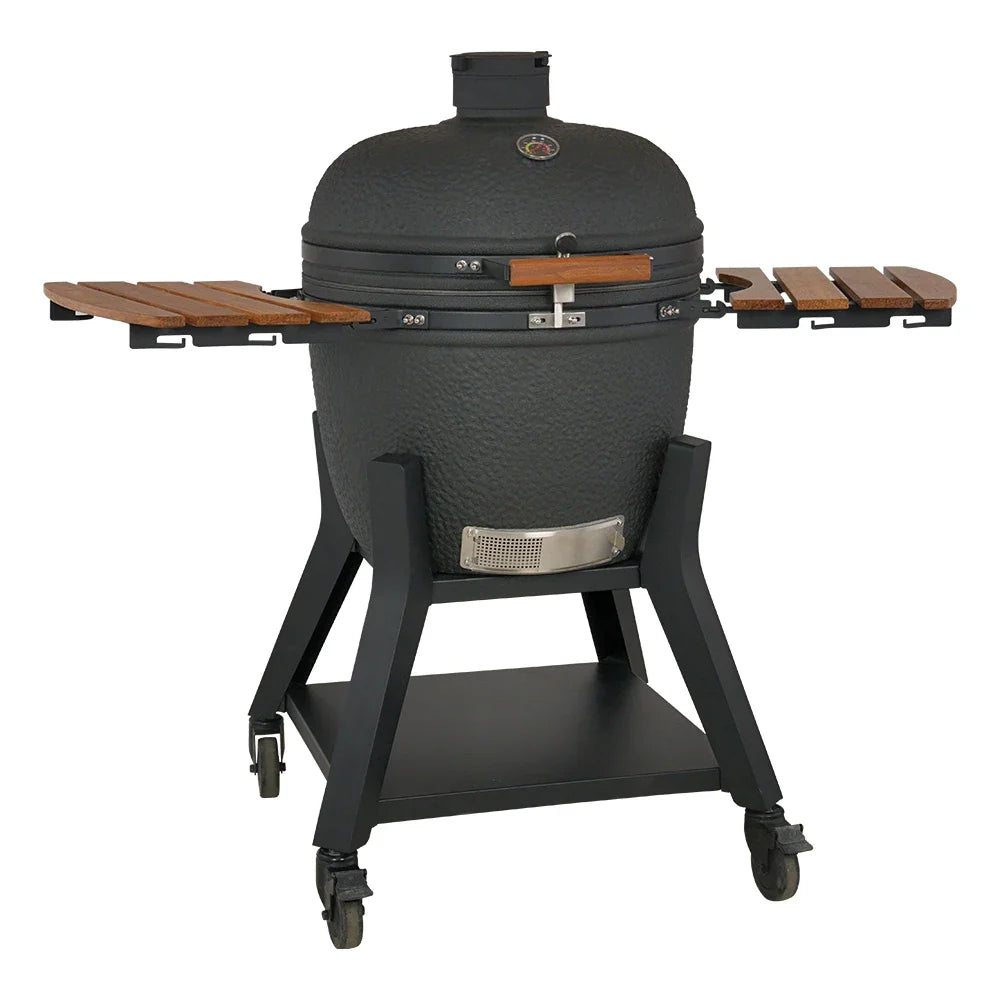 KTX-320083 Large 23.5 Inch Ceramic Charcoal Kamado Grill for Outdoor BBQ and Smoking