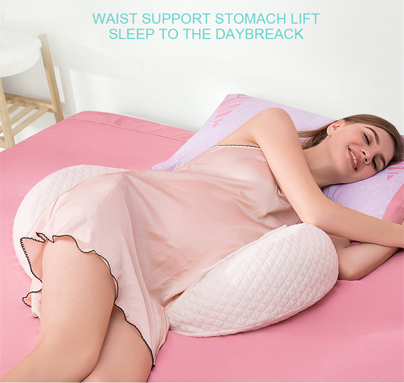 KTX-320403 Natural Latex Side Sleeping Support Pillow for Mothers and Pregnant Women - Multi-Functional Design