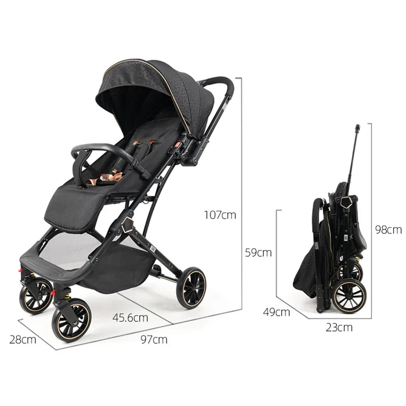 KTX-320915 Lightweight 2 in 1 Foldable Baby Stroller and Pushchair for Infants