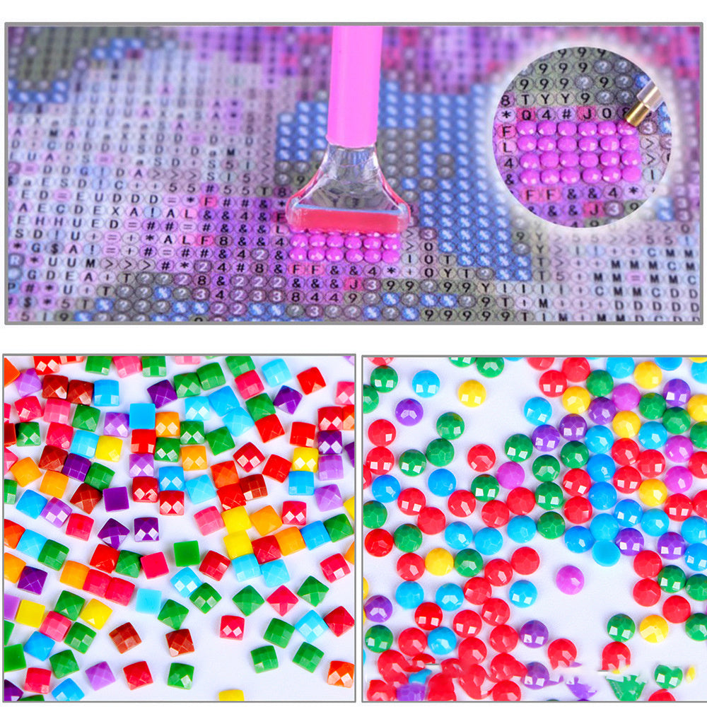 KTX-321555 Handmade 30x30cm Nordic Canvas Diamond Painting - 8000 Round Diamonds for Living Room, Bedroom, and More