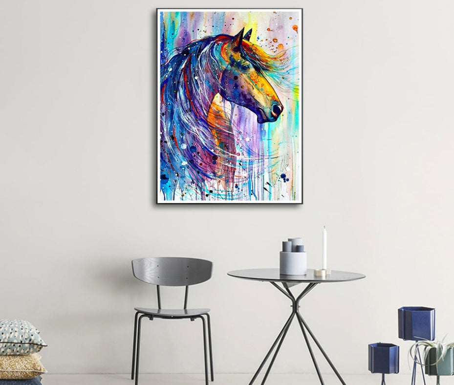 KTX-321555 Handmade 30x30cm Nordic Canvas Diamond Painting - 8000 Round Diamonds for Living Room, Bedroom, and More