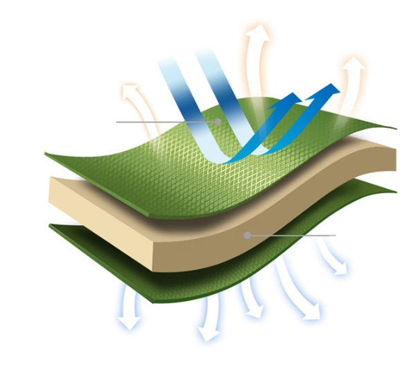 KTX-321555 Portable Ultra-Light Inflatable Air Cushion - 184x56x3.8cm, 150kg Capacity, Automatic Inflation