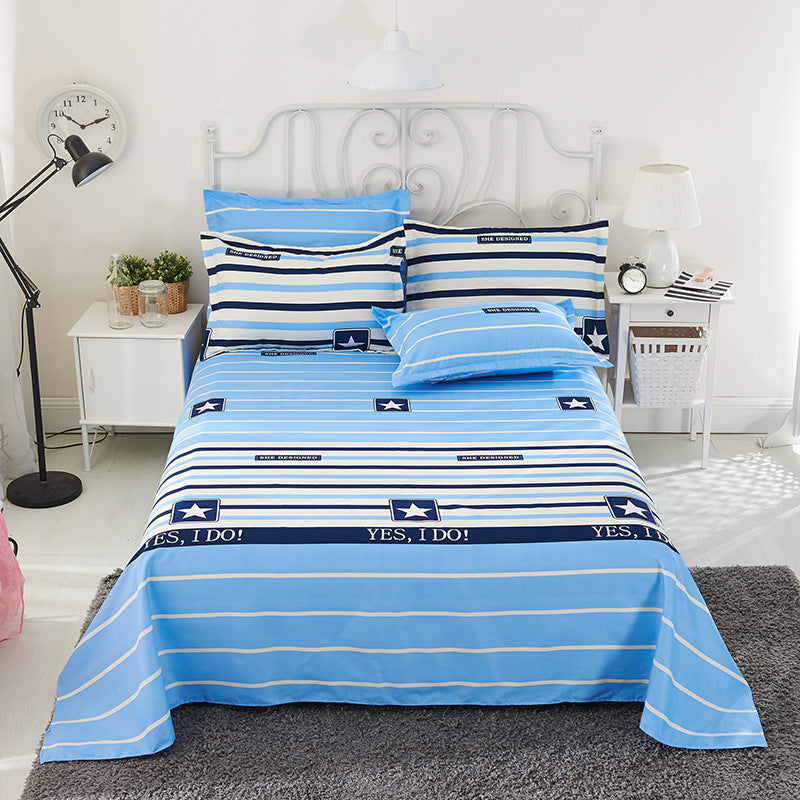 KTX-321683 Striped Bedding Set for Single and Double Beds in Various Styles and Sizes