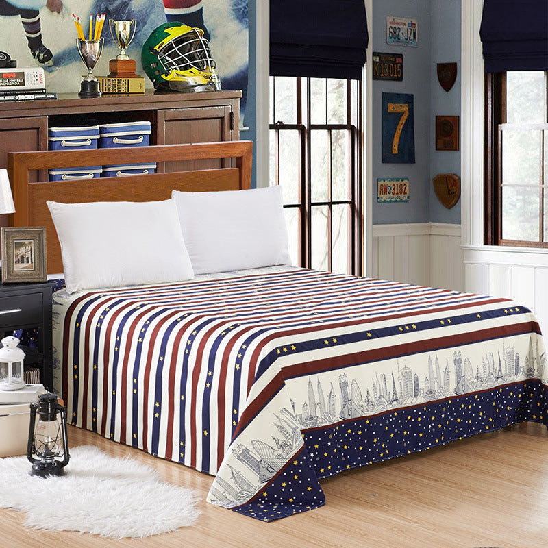 KTX-321683 Striped Bedding Set for Single and Double Beds in Various Styles and Sizes