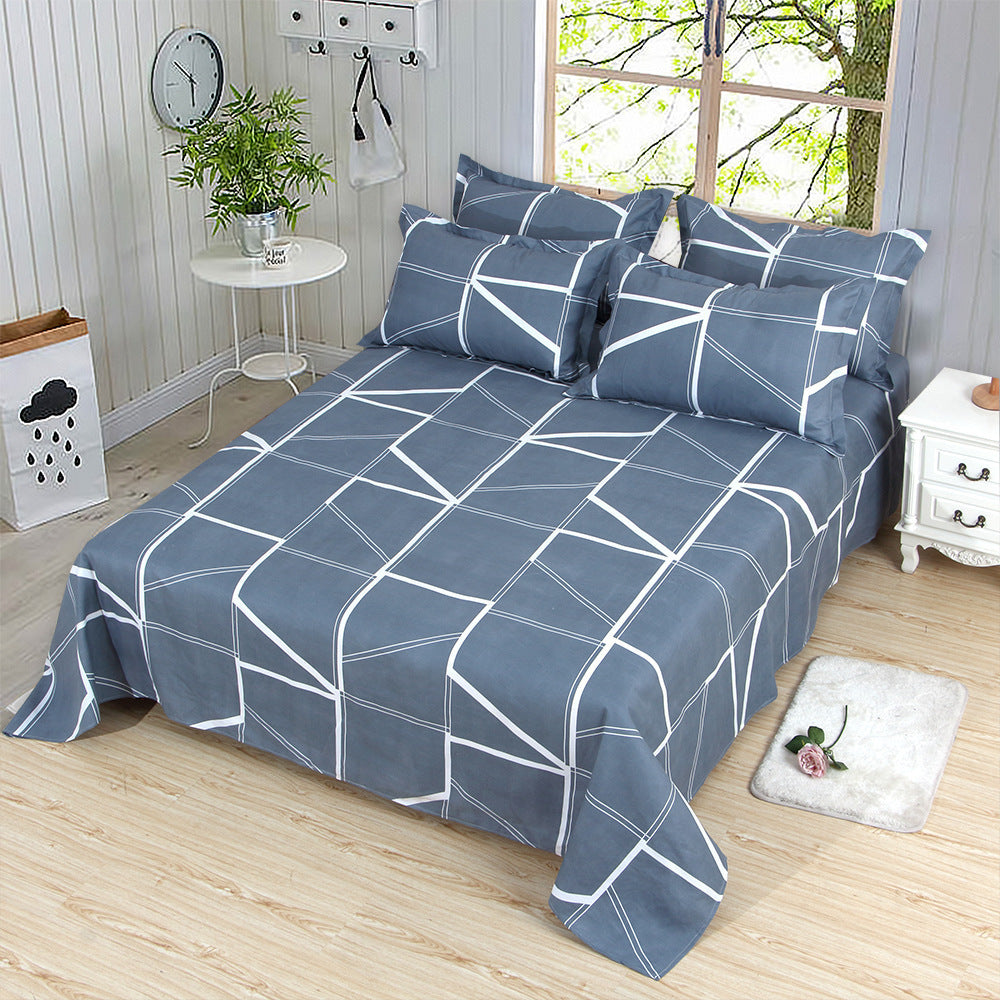 KTX-321683 Striped Bedding Set for Single and Double Beds in Various Styles and Sizes