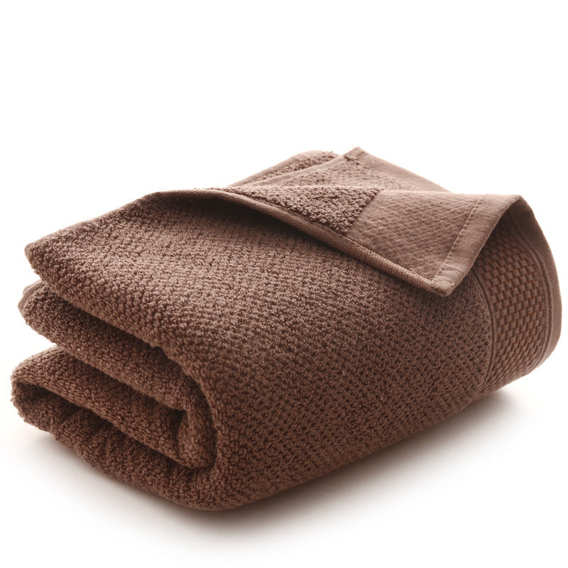 KTX-322451 Premium Pure Cotton Bath Towel - 70x140cm in Chocolate, Khaki, Beige, and Brown Shades
