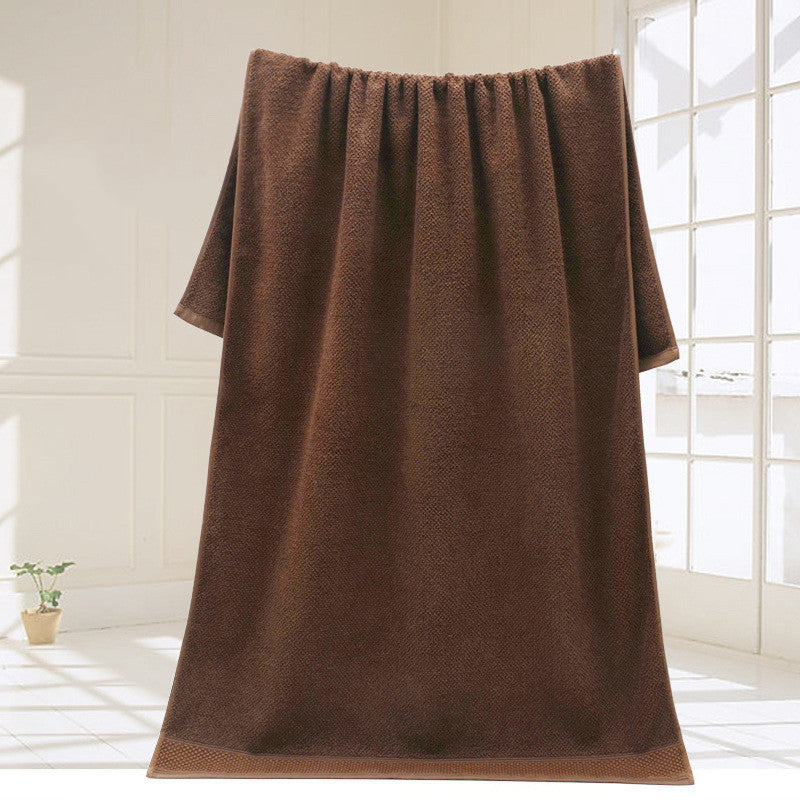 KTX-322451 Premium Pure Cotton Bath Towel - 70x140cm in Chocolate, Khaki, Beige, and Brown Shades