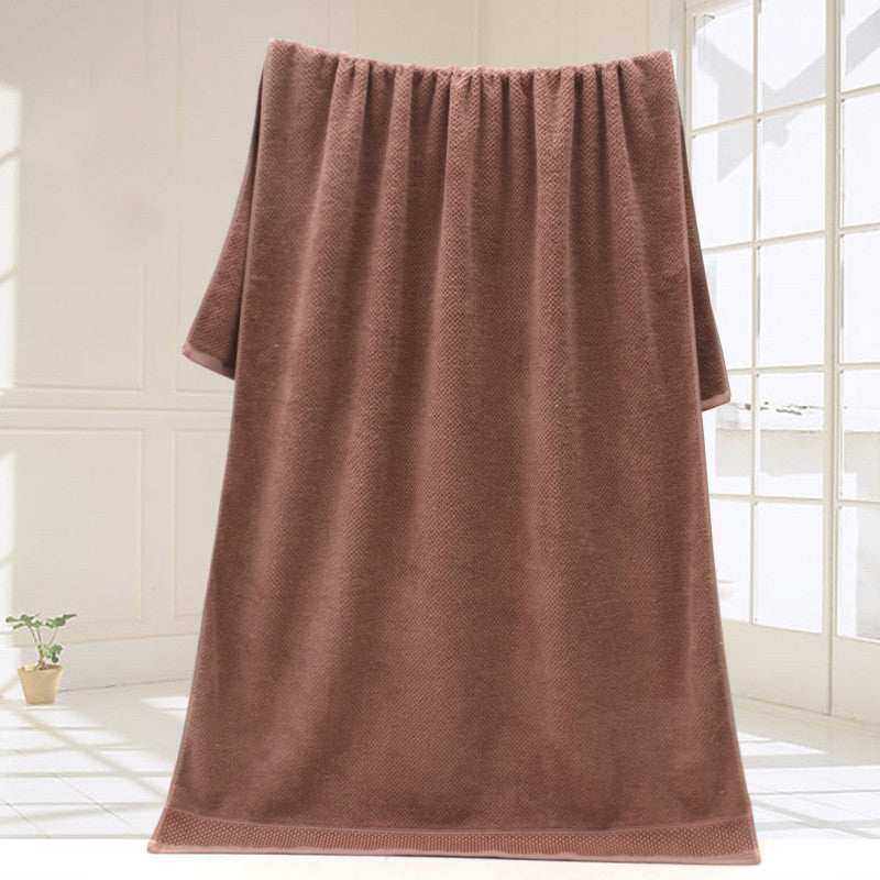 KTX-322451 Premium Pure Cotton Bath Towel - 70x140cm in Chocolate, Khaki, Beige, and Brown Shades