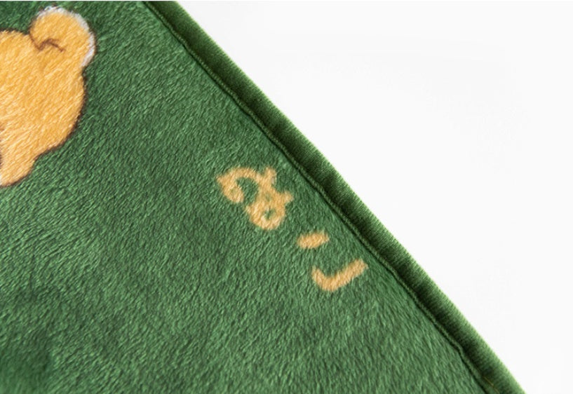 KTX-322707 Cozy Flannel Firewood Blanket with Shiba Inu Design - 160x120cm