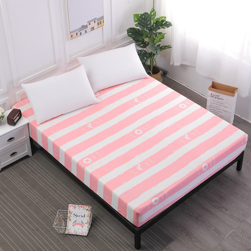 KTX-322835 Waterproof Cartoon Bed Sheet Cover for Baby Bed - Moisture-Proof and Dustproof Mattress Protector (160X200-220 cm)