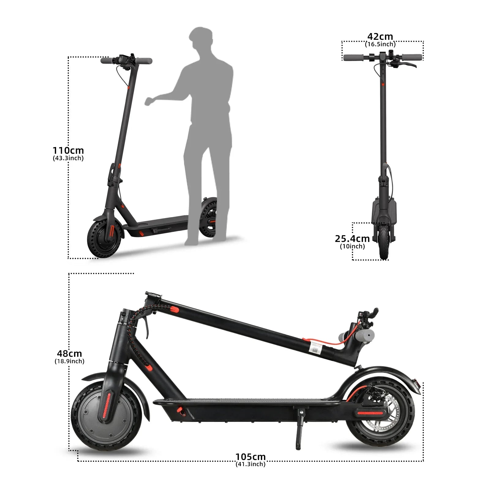 KTX-322899 Foldable Electric Scooter with 350W Motor, 30-35km Range, and IPX5 Waterproof Rating