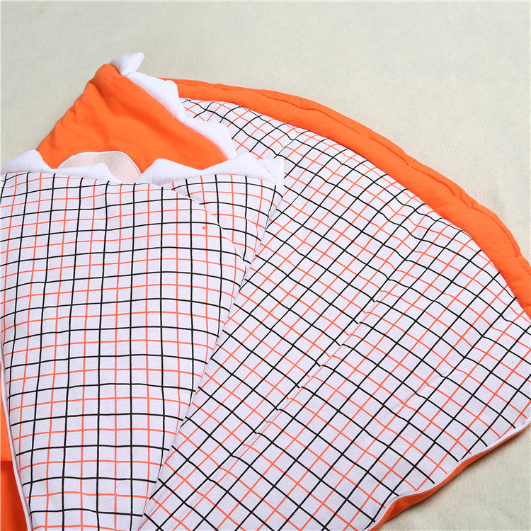 KTX-323347 Cozy Shark Newborn Sleeping Bag with Long Zipper for Easy Access