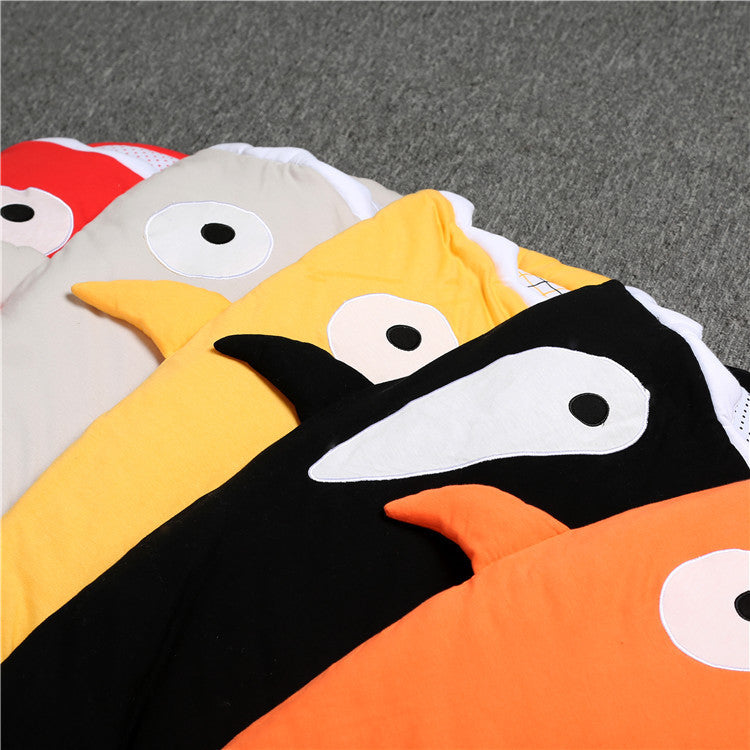 KTX-323347 Cozy Shark Newborn Sleeping Bag with Long Zipper for Easy Access