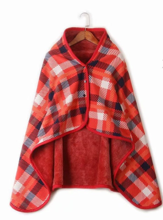 KTX-325907 Luxe Polar Fleece Lamb Velvet Blanket for Autumn and Winter Comfort