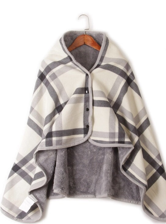 KTX-325907 Luxe Polar Fleece Lamb Velvet Blanket for Autumn and Winter Comfort