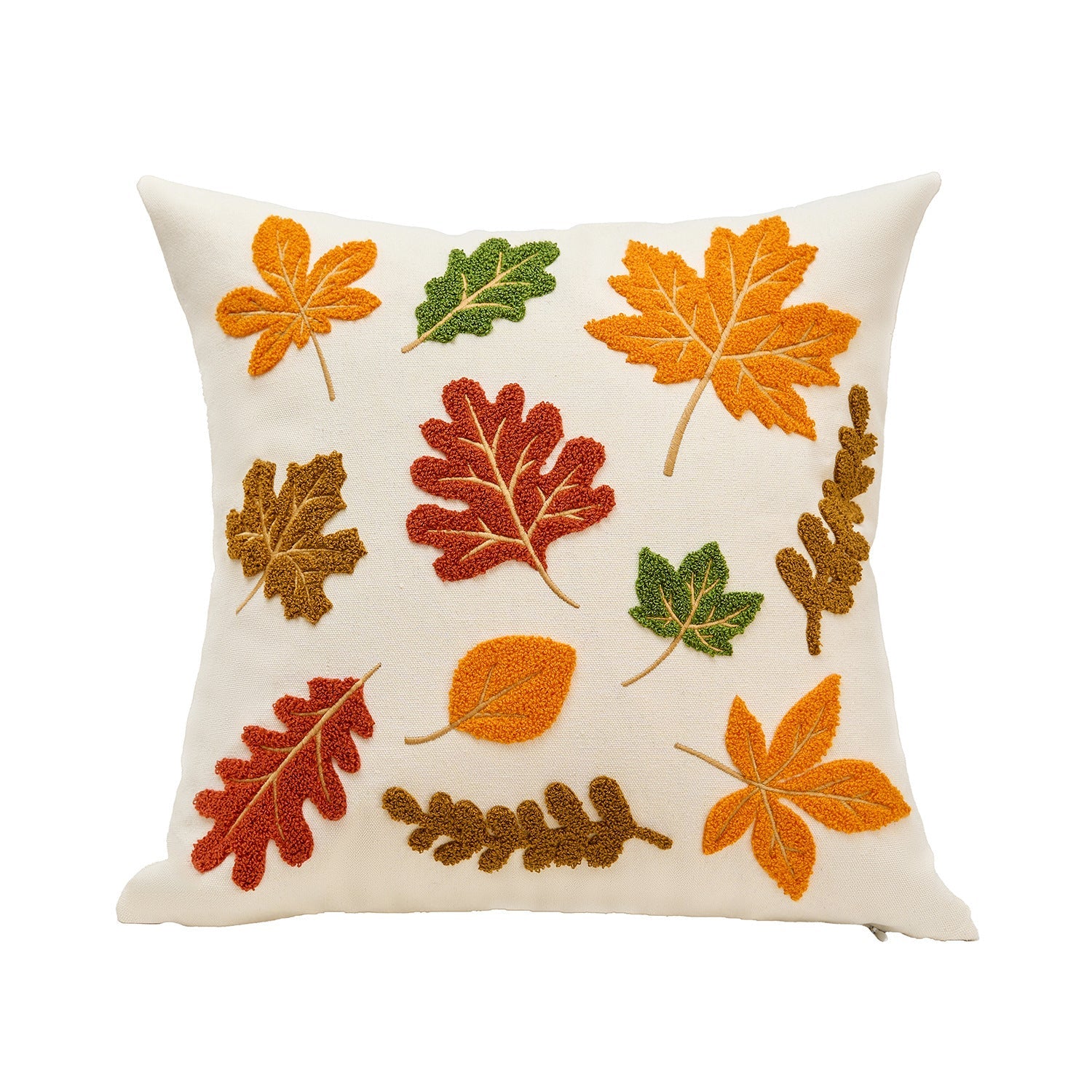 KTX-326227 Autumn Maple Leaf and Pumpkin Decorative Pillow Cover for Living Room Sofa