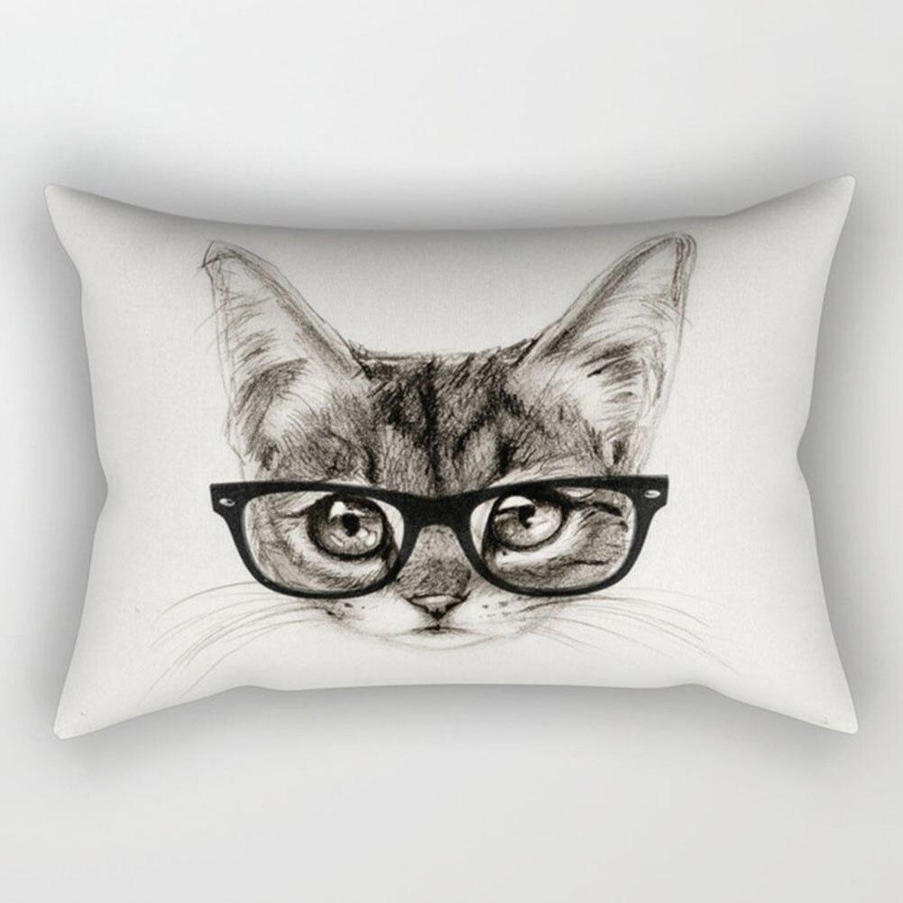 KTX-328531 Super Soft Printed Cushion Cover, Brushed Cloth and Imitation Linen, 30x50cm Pillowcase