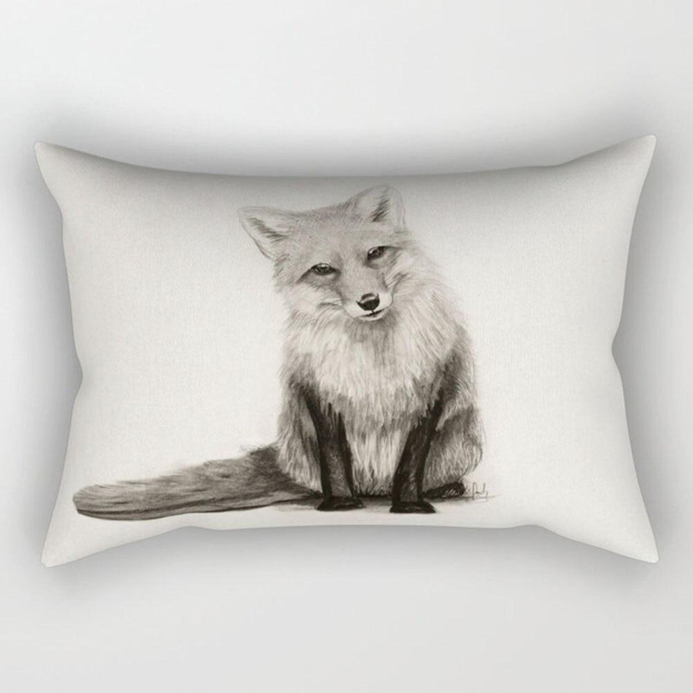 KTX-328531 Super Soft Printed Cushion Cover, Brushed Cloth and Imitation Linen, 30x50cm Pillowcase