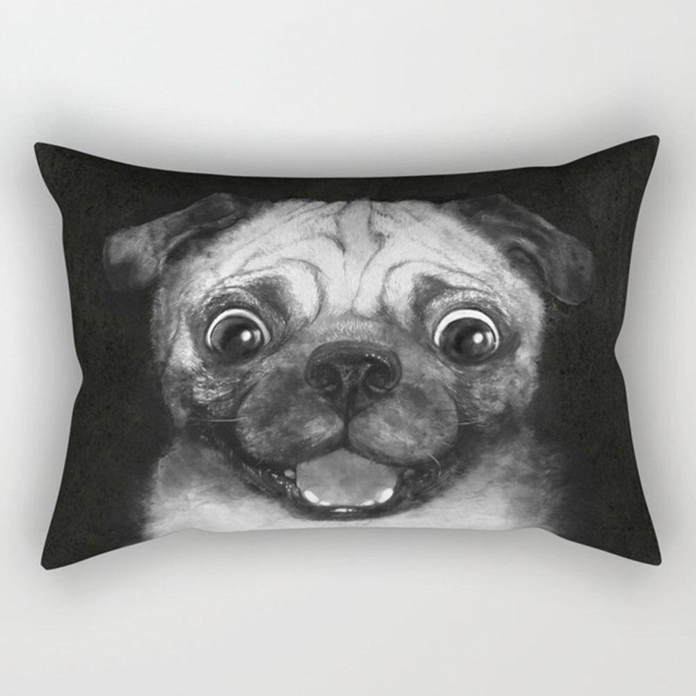 KTX-328531 Super Soft Printed Cushion Cover, Brushed Cloth and Imitation Linen, 30x50cm Pillowcase