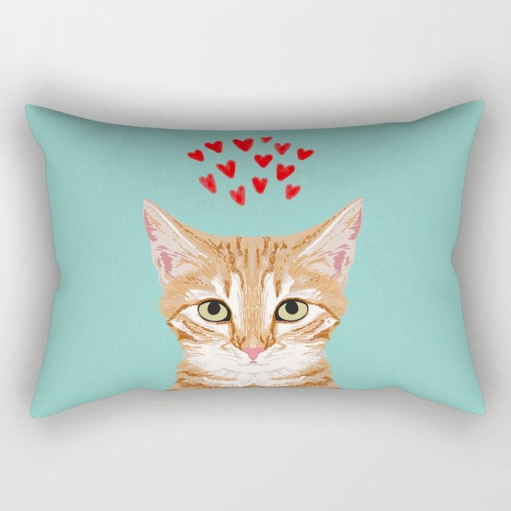 KTX-328531 Super Soft Printed Cushion Cover, Brushed Cloth and Imitation Linen, 30x50cm Pillowcase