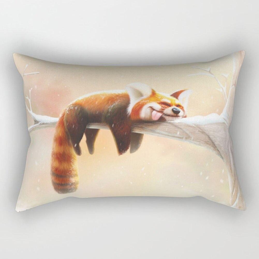 KTX-328531 Super Soft Printed Cushion Cover, Brushed Cloth and Imitation Linen, 30x50cm Pillowcase