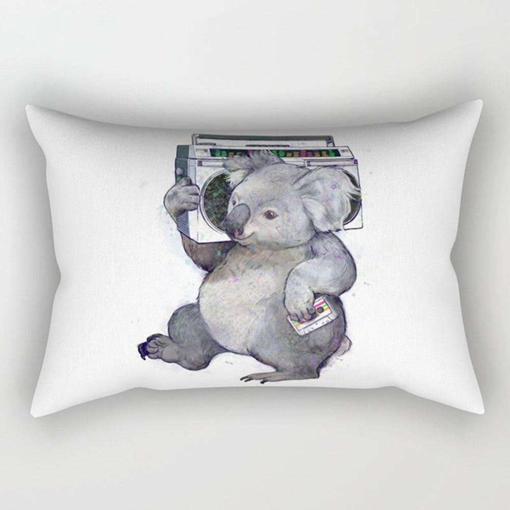 KTX-328531 Super Soft Printed Cushion Cover, Brushed Cloth and Imitation Linen, 30x50cm Pillowcase