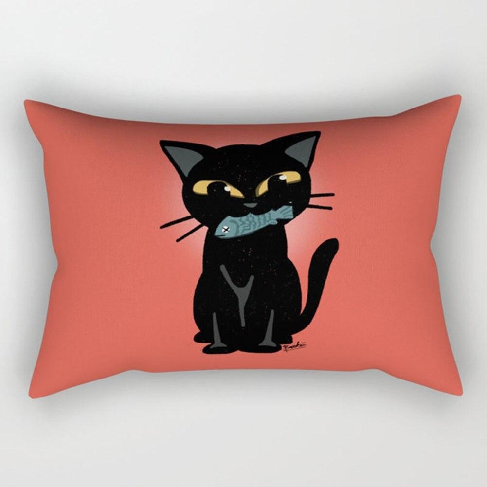 KTX-328531 Super Soft Printed Cushion Cover, Brushed Cloth and Imitation Linen, 30x50cm Pillowcase